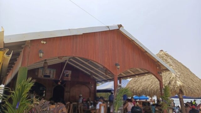 Arcos de la Bocana's open-air dining area with ocean view in San Juan del Sur, Nicaragua
