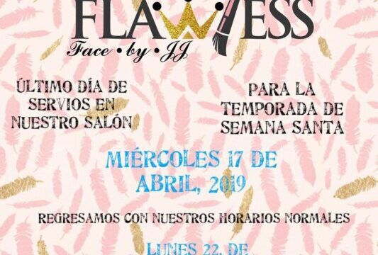 Poster of Flawless Face By JJ beauty salon in San Juan del Sur, Nicaragua, offering professional makeup and hair treatments