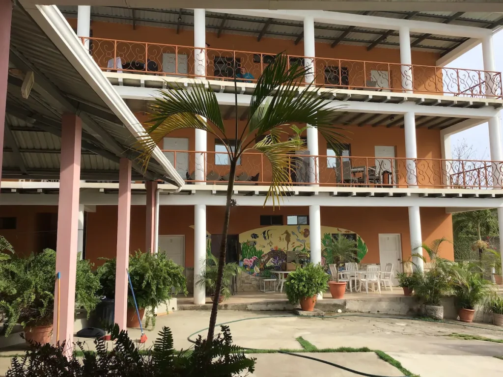 Exterior view of Black Pearl Inn in San Juan del Sur, Nicaragua