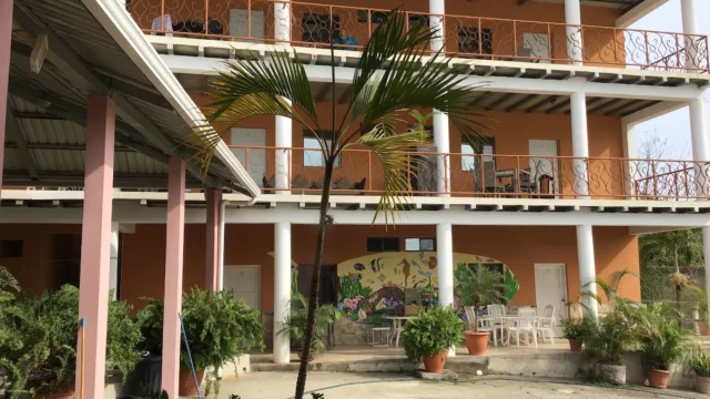Exterior view of Black Pearl Inn in San Juan del Sur, Nicaragua