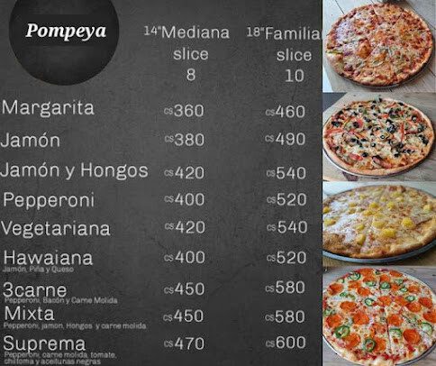 Interior of Pizza Pompeya showcasing wood-fired oven and handcrafted Italian pizzas in San Juan del Sur, Nicaragua