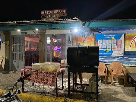 Interior of Memos Bar showcasing vibrant nightlife and live music in San Juan del Sur, Nicaragua