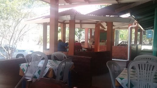 Interior of El Naranjal Bar & Restaurant showcasing traditional Nicaraguan decor and dining setup in La Guarida, Nicaragua