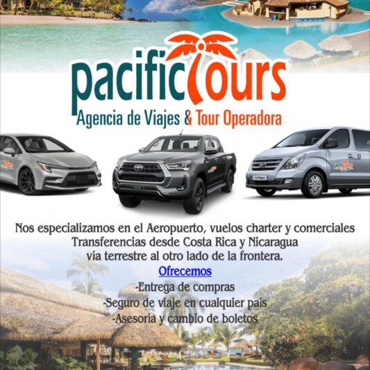 Pacific Tours Transporte van and driver ready for departure in Nicaragua