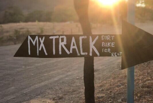 Uncle Eddys MX Rentals - Dirt bikes lined up at Uncle Eddy’s MX track near San Juan del Sur