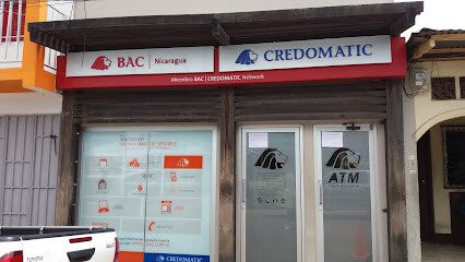 BAC Credomatic ATM in central San Juan del Sur, Nicaragua