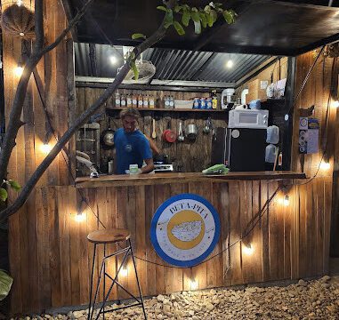 Beta Pita restaurant serving Middle Eastern street food in San Juan del Sur, Nicaragua