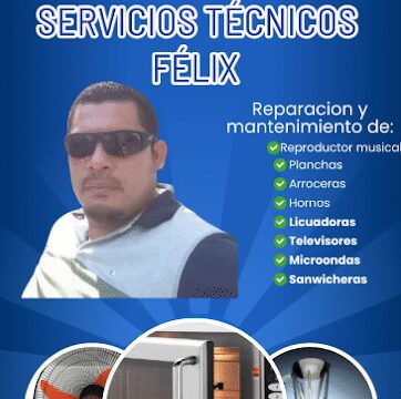 Technician repairing appliance in San Juan del Sur