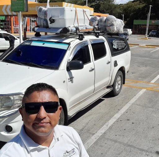 Cargotrans Courier parcels ready for pickup at Francisco delivery service in Nicaragua