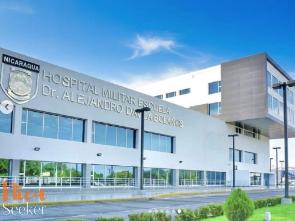 Foto del frente del Seguro Médico Hospital Militar Nicaragua