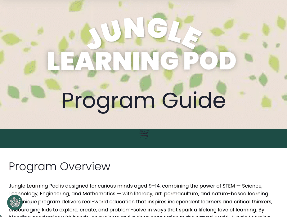 Jungle Learning Pod Featured Visibilty Page